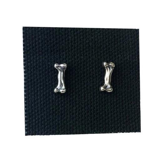 Hellhound Jewelry Tiny Bones Studs in Silver