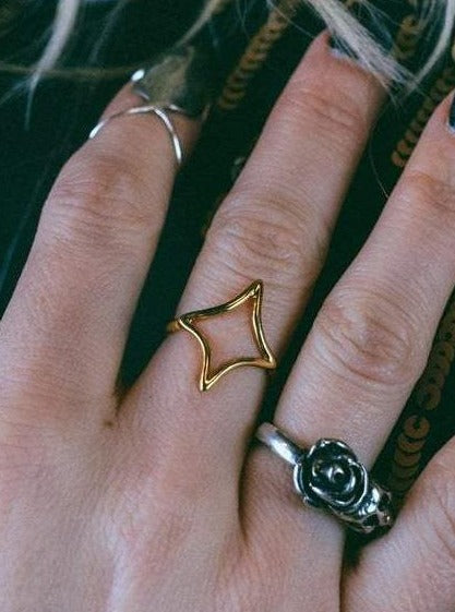 Hellhound Jewelry Nebula Ring in Gold